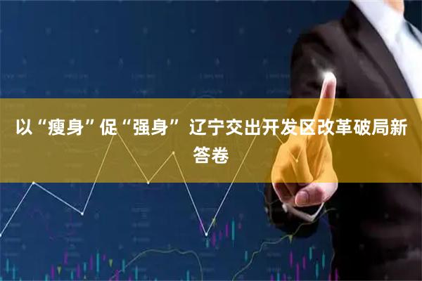 以“瘦身”促“强身” 辽宁交出开发区改革破局新答卷